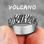 PENDRA Volcano Charm Boyfriend Steel Ring