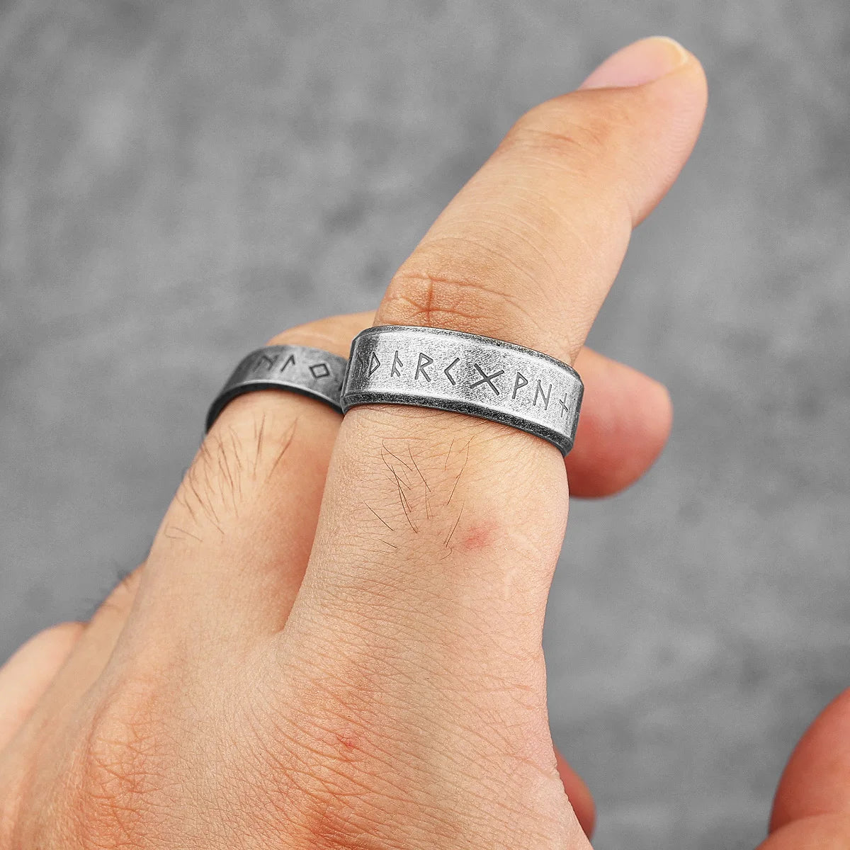 PENDRA Symbol Boyfriend Biker Steel Ring