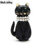 PENDRA Felina4 Rhinestone Brooch