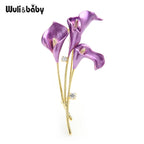 PENDRA Liliana Enamel Lily Flower Brooch