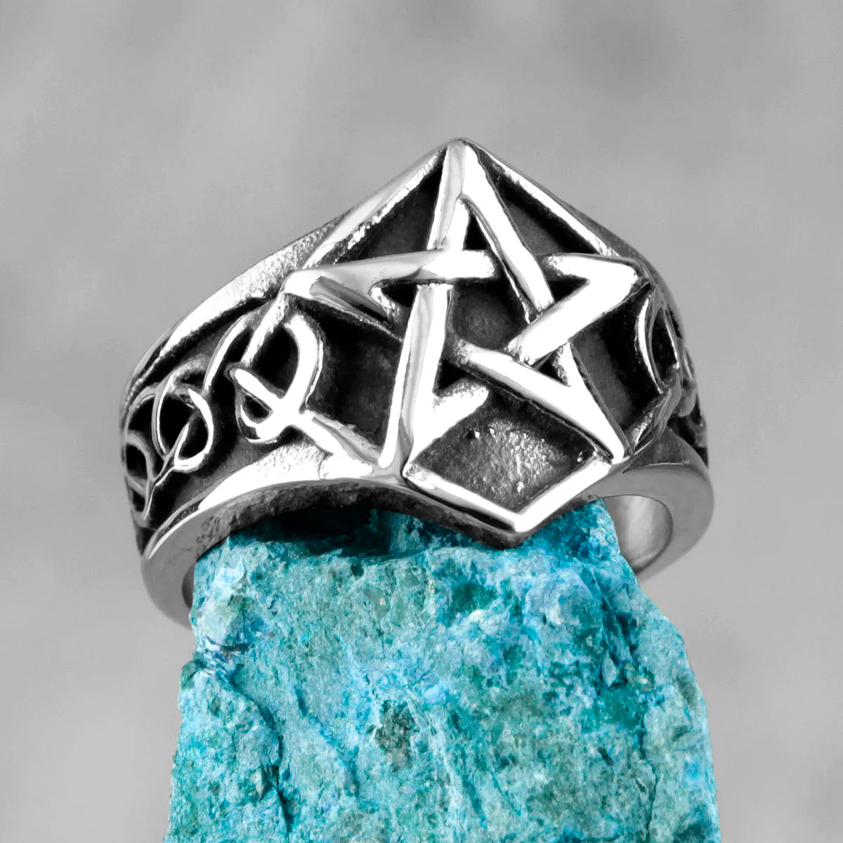 PENDRA Star Norse Mythology Steel Ring