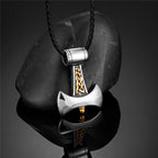 PENDRA Rune Gold Hammer Necklace