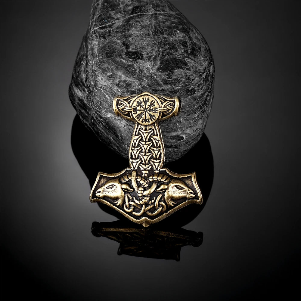 PENDRA Rune Norse Hammer Necklace