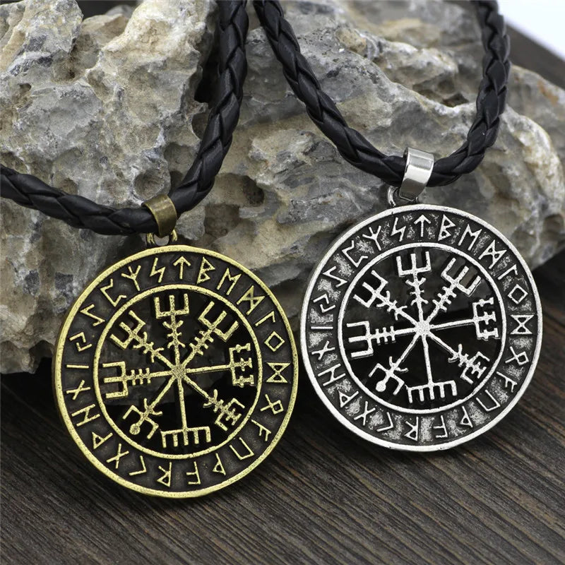 PENDRA Rune Compass Helmet Necklace