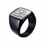 PENDRA MONOGRAM BIKER FANCY Steel Ring