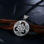 PENDRA Celtic Knot Rune Vegvisir Necklace