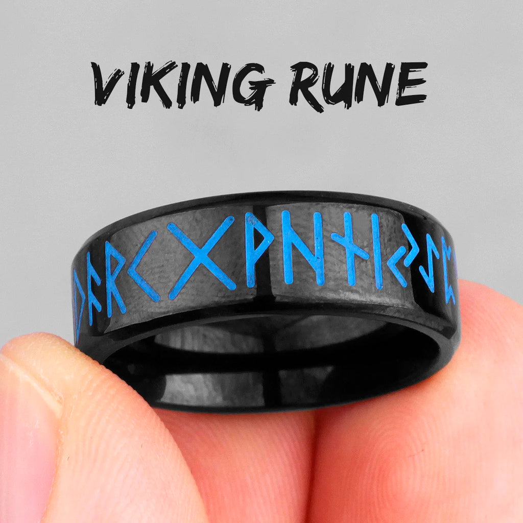 PENDRA Viking Rune Spin Ring