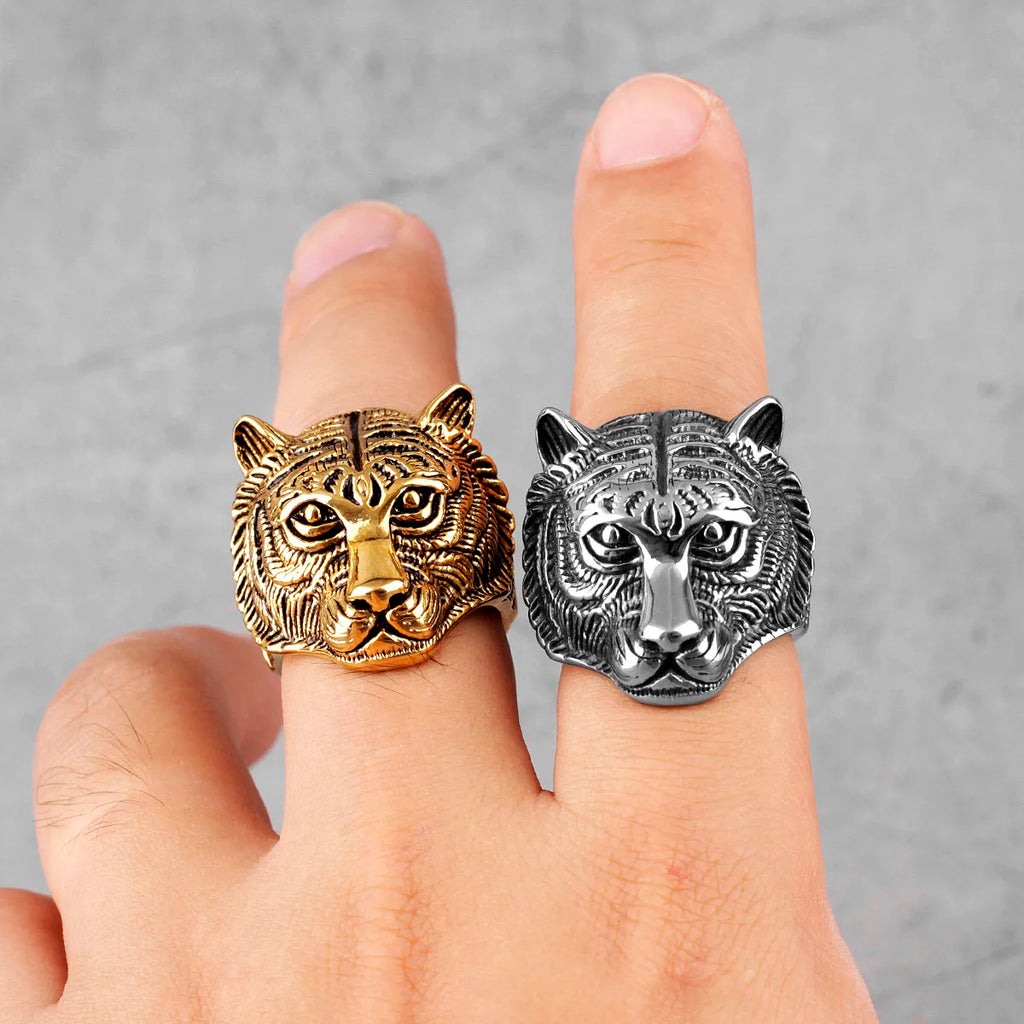 PENDRA Domineering Tiger Animal Steel Ring