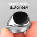PENDRA Oval Golden Boyfriend Steel Ring