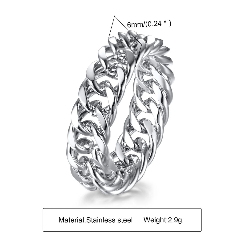 PENDRA LINK Miami Thick Steel Ring