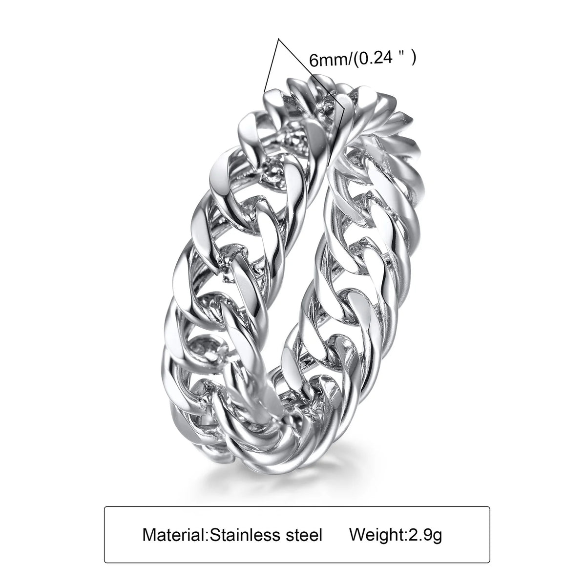PENDRA LINK Miami Thick Steel Ring