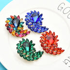 PENDRA Waterdrop Royale Crystal Flower Brooch