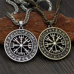 PENDRA Rune Compass Helmet Necklace
