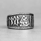 PENDRA Norse Mythology Odin Steel Ring