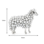 PENDRA Gentle Sheep Pearl Brooch