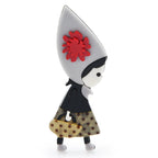 PENDRA Acrylic Little Red Brooch