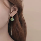 PENDRA Jade Hetian Ear Earrings
