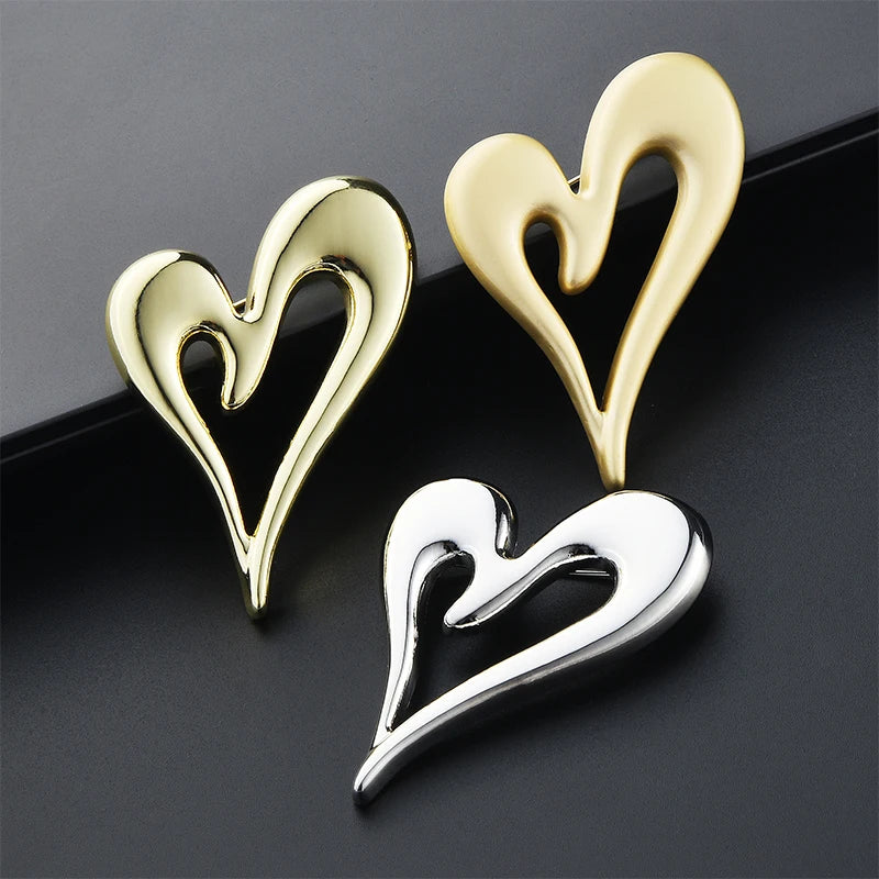 PENDRA 3-color Heart Brooch
