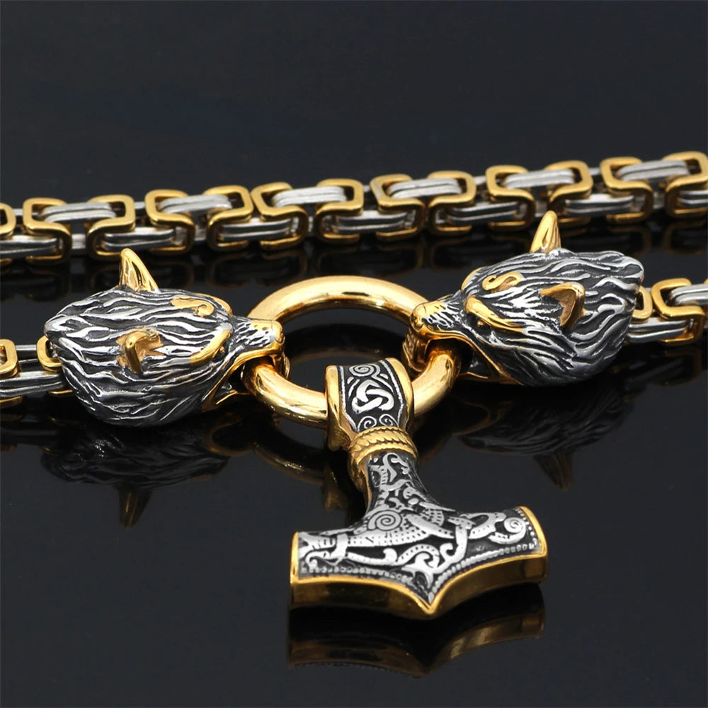 PENDRA Wolf Norse Necklace
