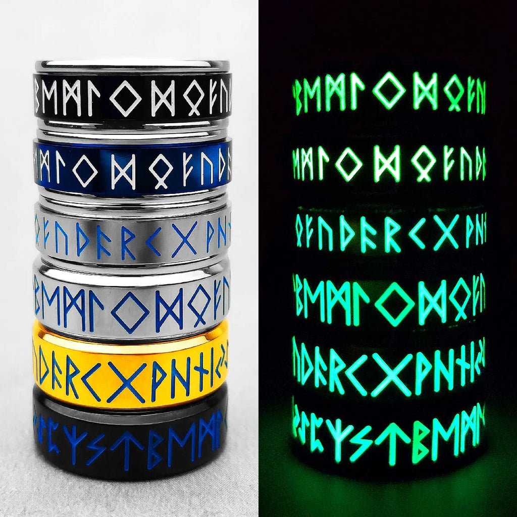 PENDRA Viking Rune Spin Ring