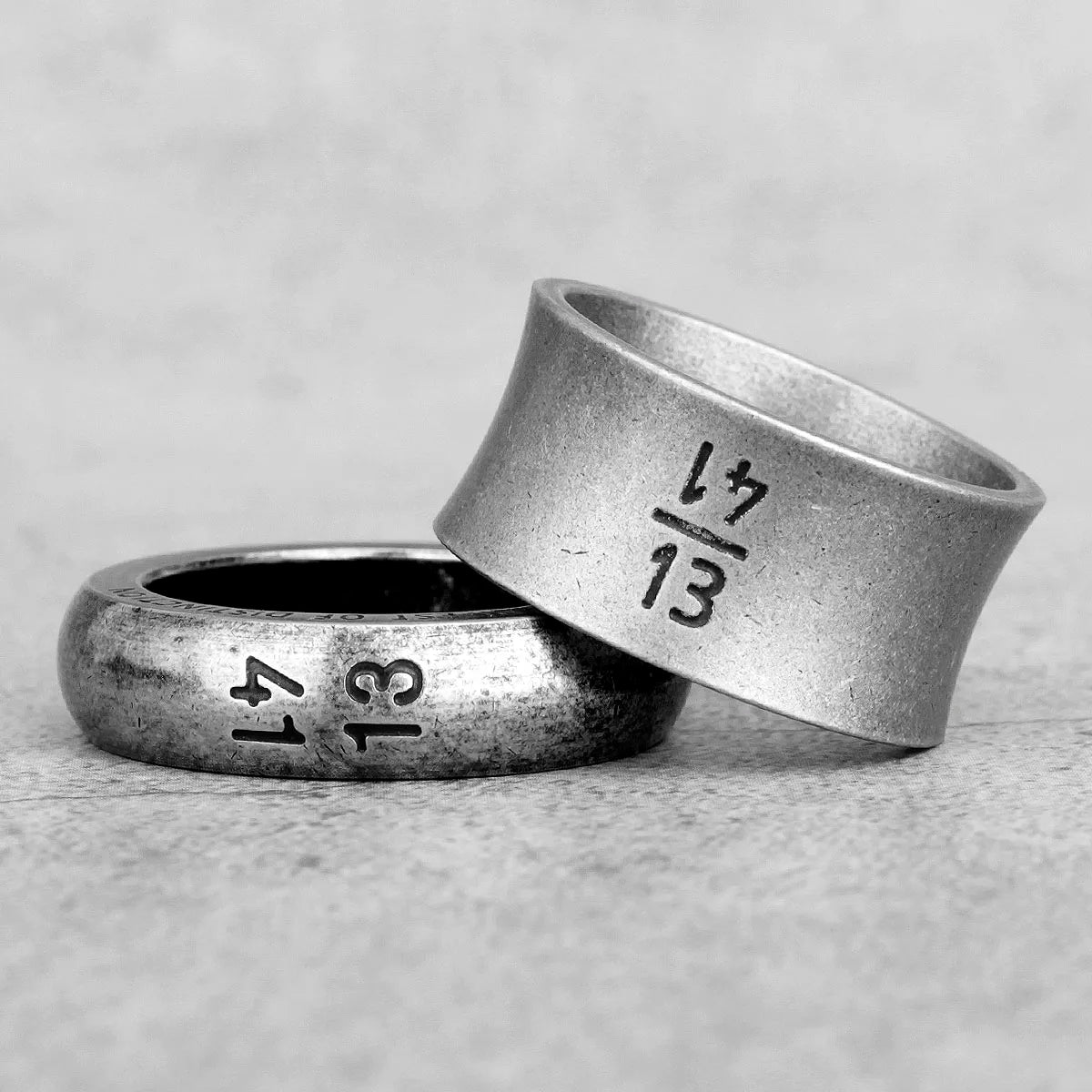 PENDRA Lovers Couple Wedding Steel Ring