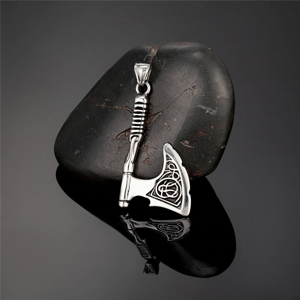 PENDRA Wolf Rune Pendant Necklace