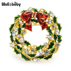 PENDRA Rosawreath Christmas Flower Wreath Brooch