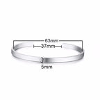Classic Openning Bangles Bracelet for Women Men,Stainless Steel Cuff Bracelet,High Polished Bangles Gift