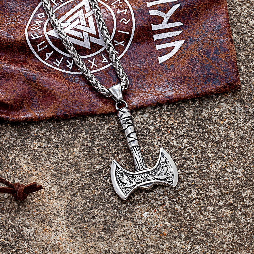 PENDRA Crow Norse Viking Necklace