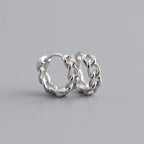PENDRA Hoop Sterling Silver 4 Earrings