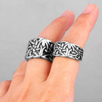 Retro Viking Knot Stainless Steel Mens Rings Punk Simple For Lovers Couple Boyfriend Biker Jewelry Creativity Gift Wholesale
