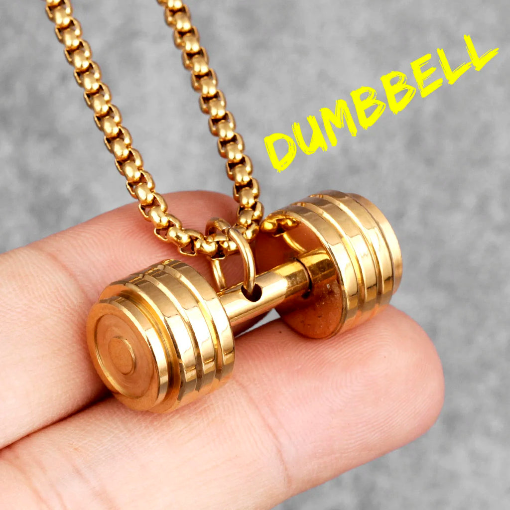 PENDRA Fitness Gym Bodybuilding Steel Necklace