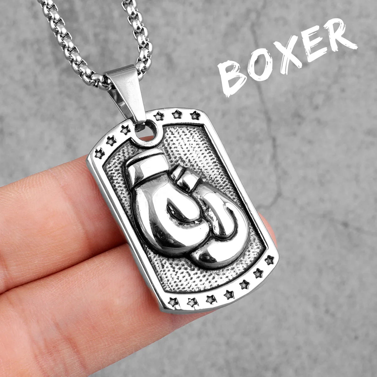 PENDRA Fitness Gym Bodybuilding Steel Necklace