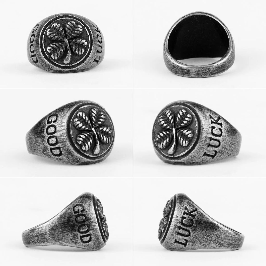 PENDRA Good Luck Four Steel Ring