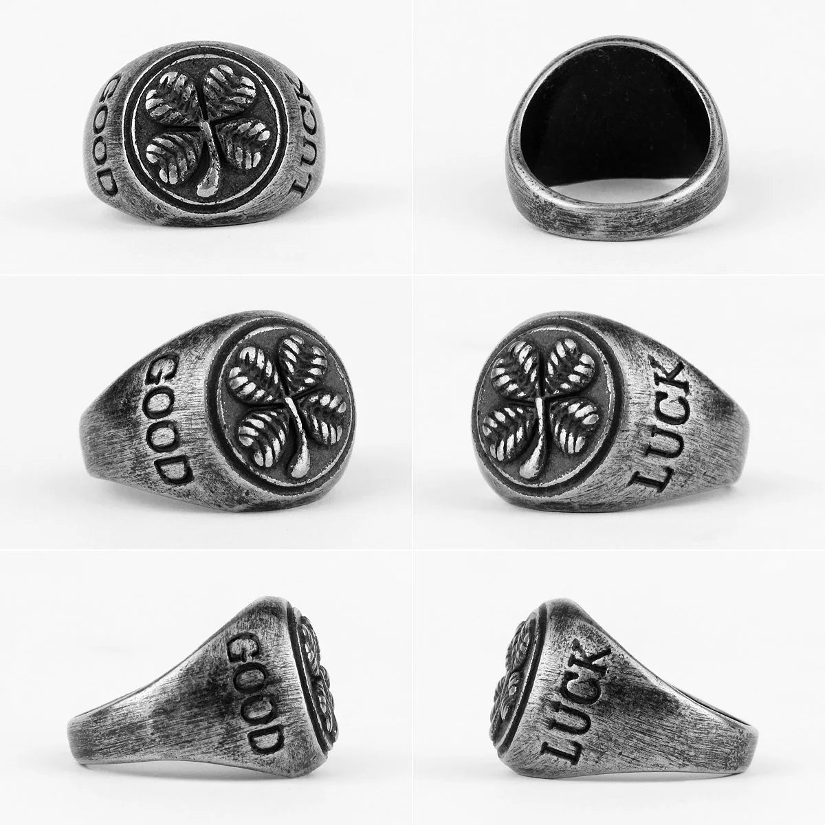 PENDRA Good Luck Four Steel Ring