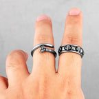 PENDRA Skull Boyfriend Biker Steel Ring