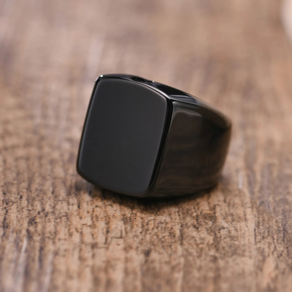 Cremation Ring, Black Urn Signet Rings, Ashes Holder Urn Ring, Keepsake Memorial Jewelry