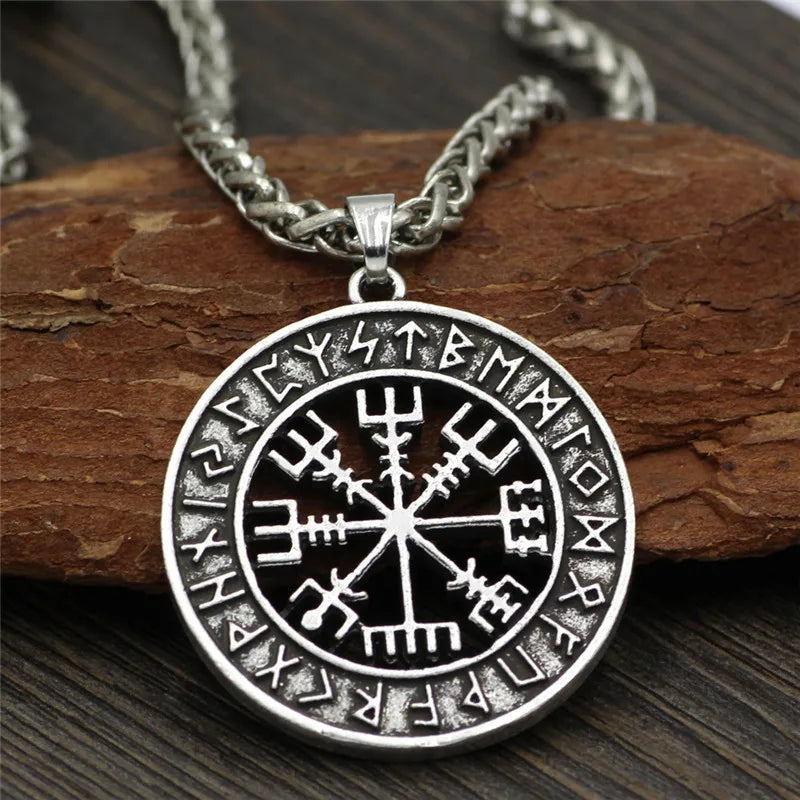 PENDRA Rune Compass Helmet Necklace