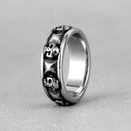 PENDRA Skull Boyfriend Biker Steel Ring