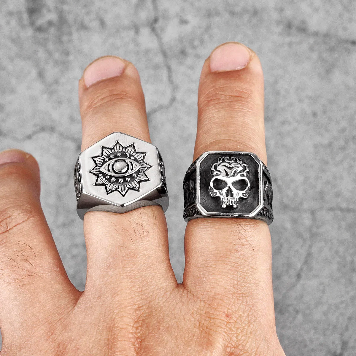 PENDRA Skull Ealge Boyfriend Steel Ring