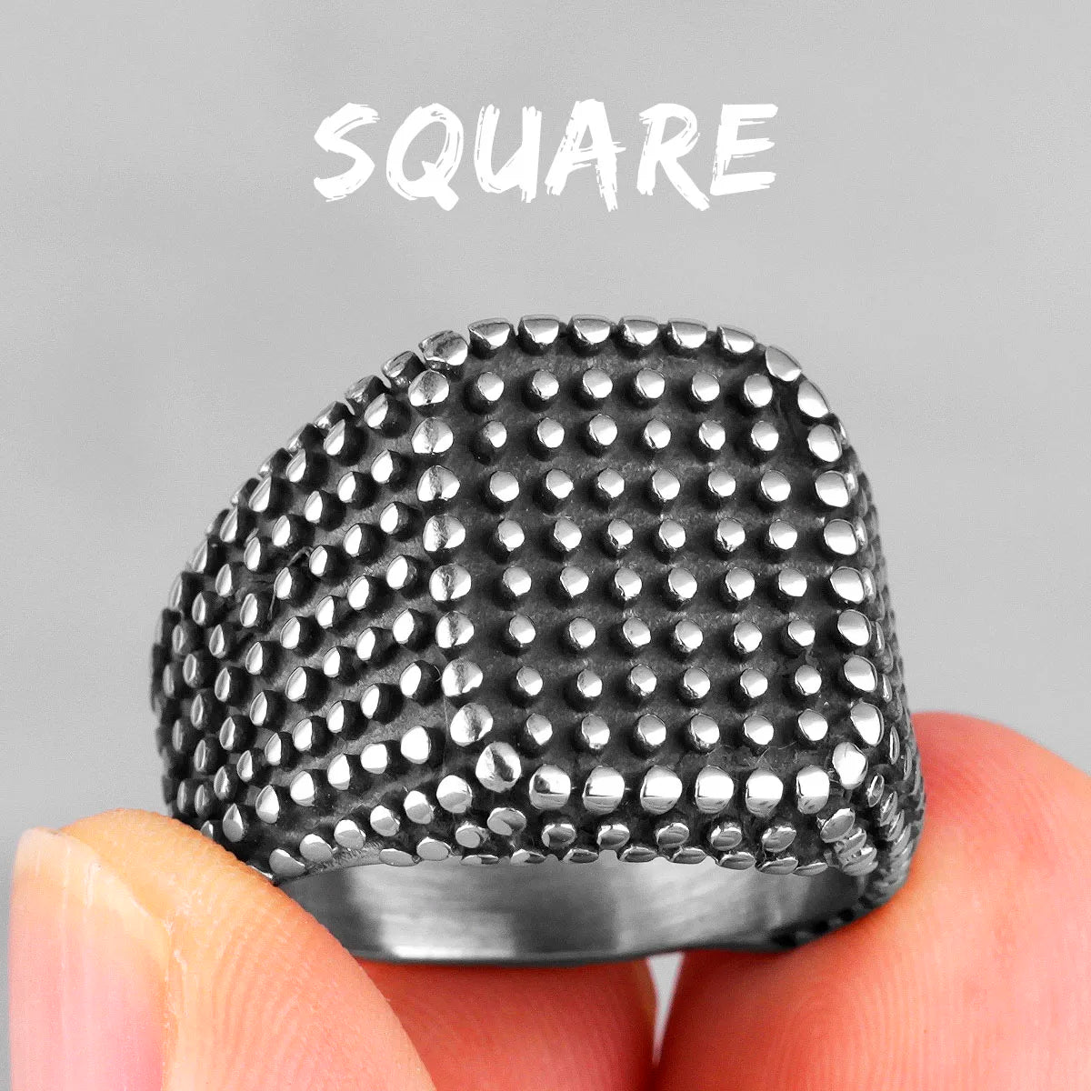 PENDRA Black Spot Geometry Ring