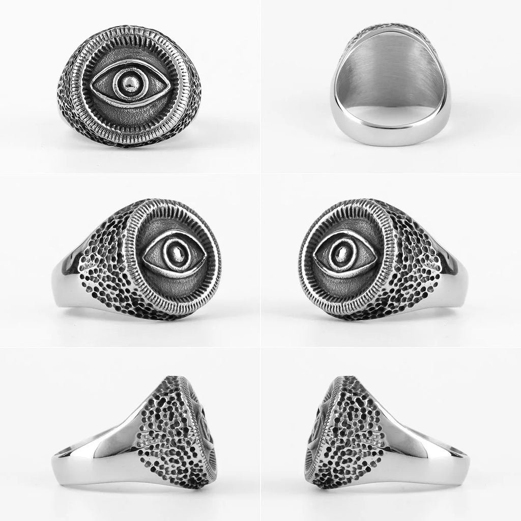 PENDRA Egypt Eye Horus Steel Ring