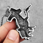 PENDRA Mexican Musketeer Boyfriend Steel Necklace