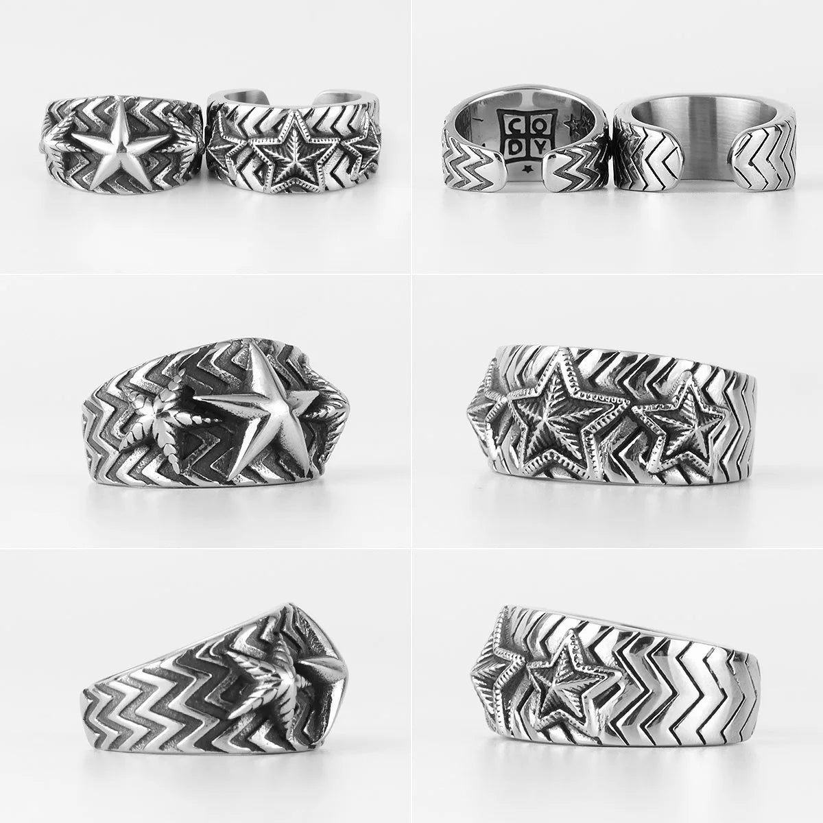 PENDRA Super Star Open Steel Ring