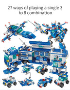 PENDRA 8in1 Police Command Building Set