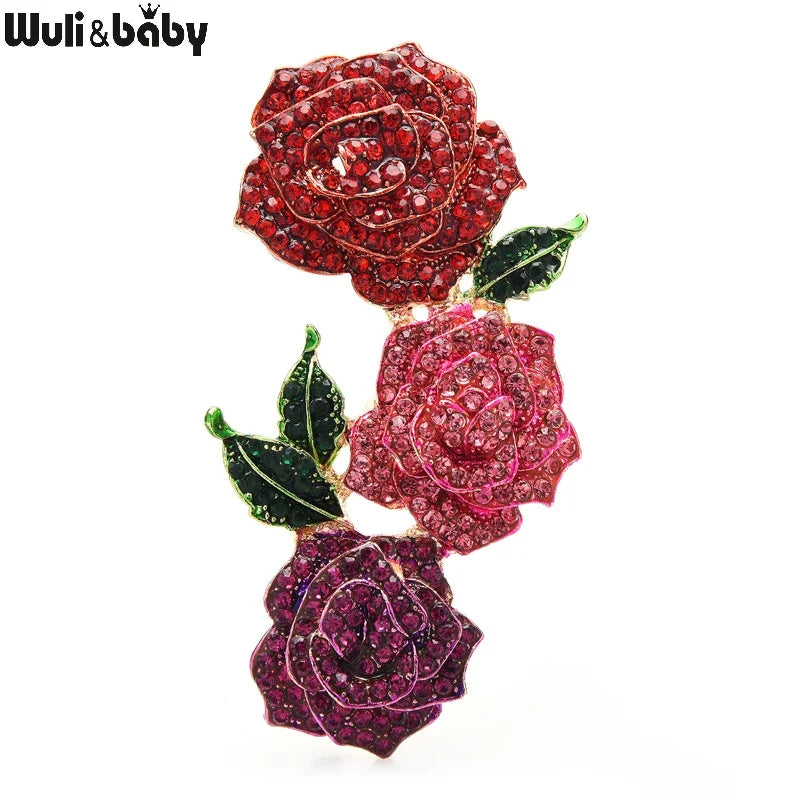 PENDRA Florielle13 Rhinestone Brooch