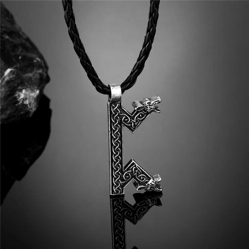 PENDRA Leather Norse Necklace