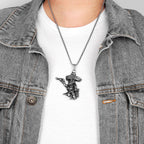 PENDRA Mexican Musketeer Boyfriend Steel Necklace