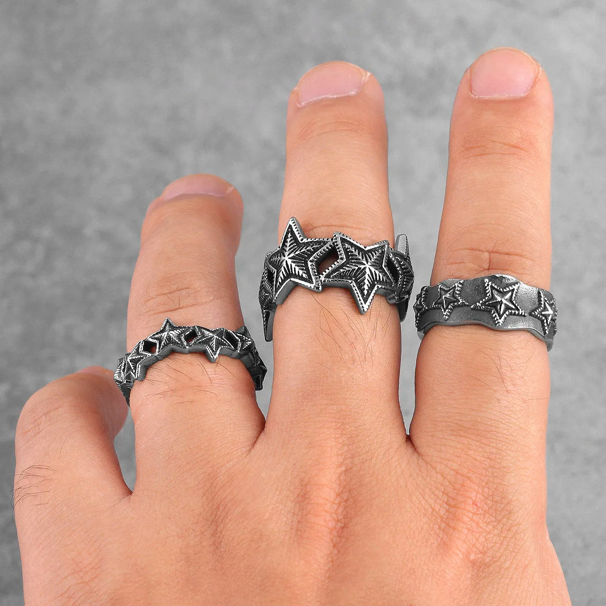 PENDRA Starry Night Little Steel Ring