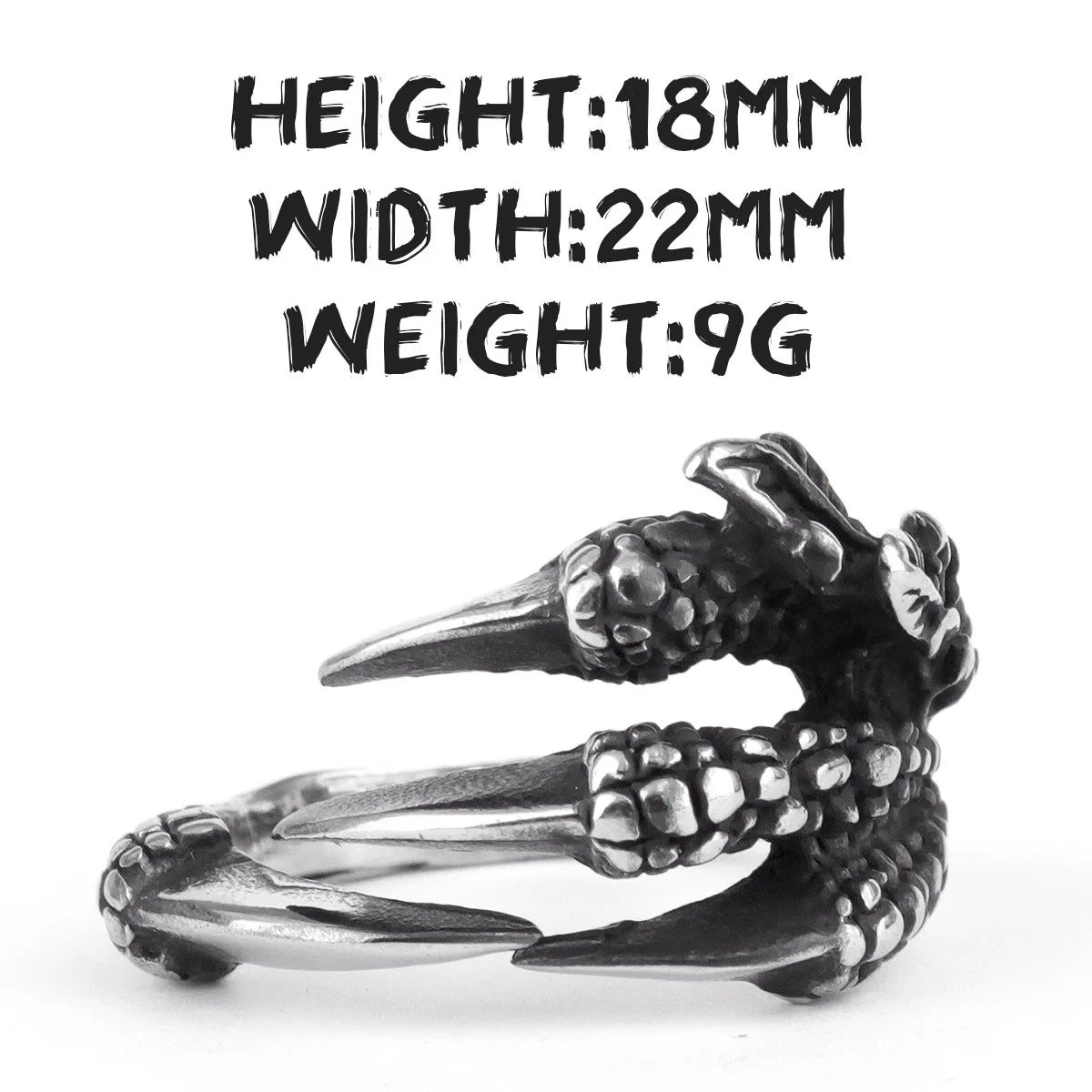 PENDRA Evil Dragon Claw Ring